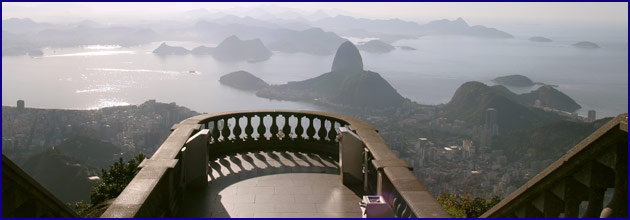 Blick auf Rio de Janairo vom Corcovado